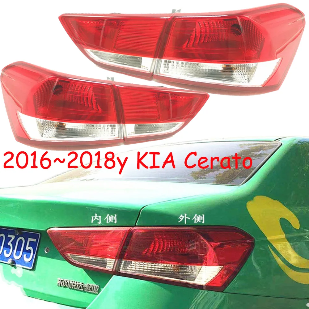 

1pcs car bumper tail light for Kia Cerato taillight Taillamp 2016~2018y car accessories for Kia cerato fog lamp