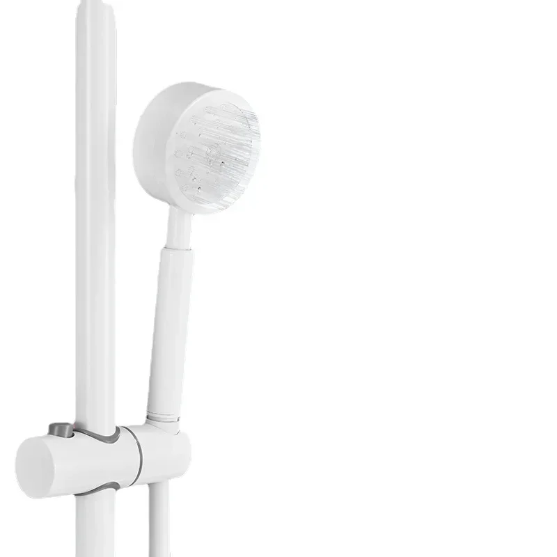 

Cream White Shower Head Set Constant Temperature Copper Bathtub Simple Concise Minimalist Supercharged without Top Spray