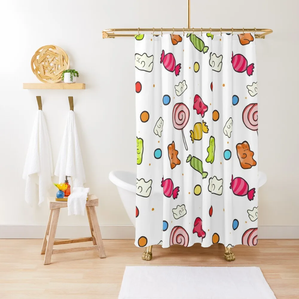

Gummy bears Shower Curtain Bathroom And Shower Bathroom Fabric Waterproof Shower For Bathroom Curtain