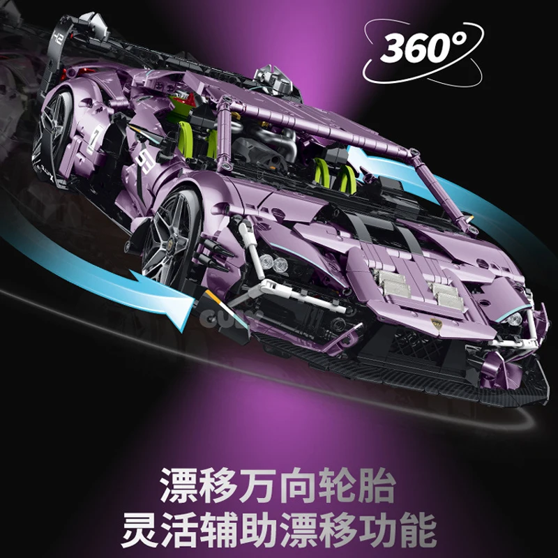 

2074 детали, технический конструктор 1:10, радиоуправляемая дрифт-машинка, модель суперкара, строительные блоки, игрушка для сборки, подарок для мальчиков на день рождения