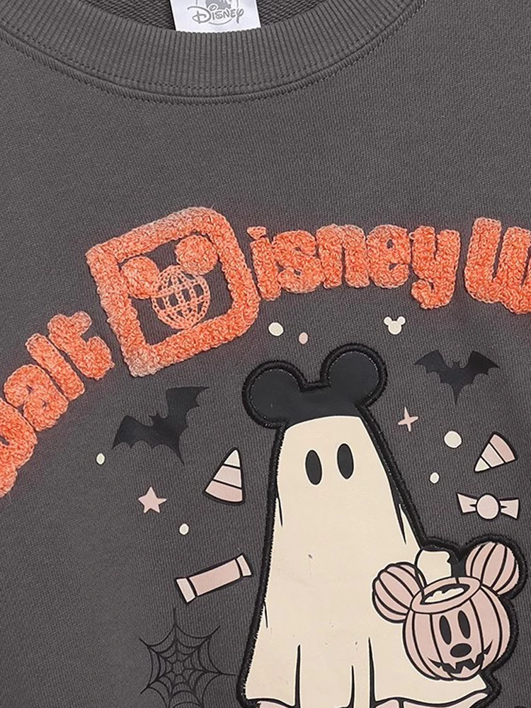 Disneyland-Sudadera con letras del castillo del mundo de Disney para mujer, Tops de puente de pesadilla antes de Navidad, villanos de fiesta de Halloween