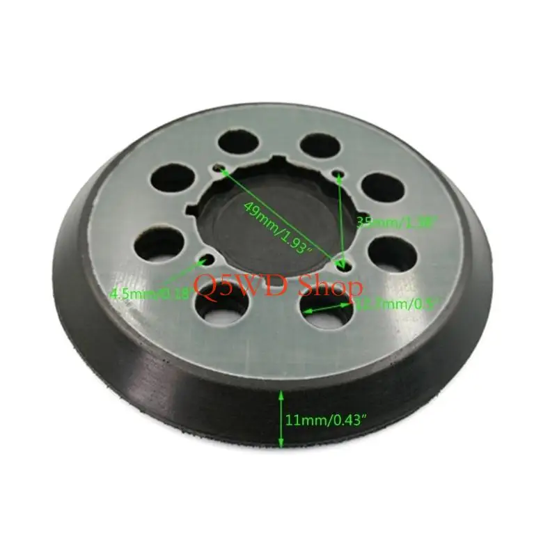 Q5WD SANDING DISC PAD 5 125mm 8 ثقوب منصة الصنفرة المدارية مناسبة لـ DWE642