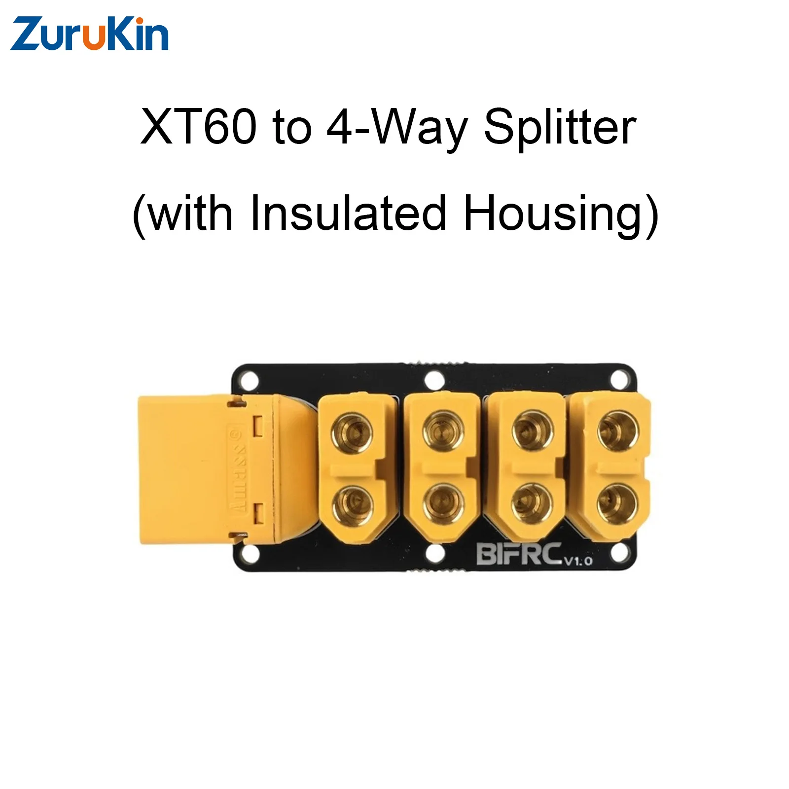 ZuruKin RC Power Distribution Board XT90/XT60/XT30 1-to-4 High-Current Splitter for Robots Cars Boats DIY FPV Drone