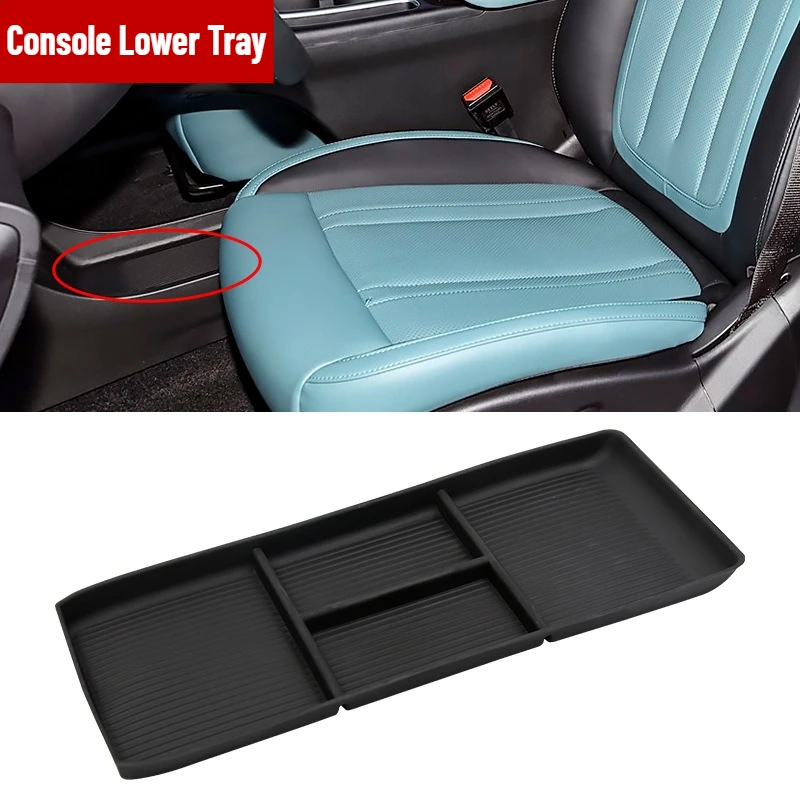 Für Geely EX2 2025 2026 Mittelkonsole Armlehnen-Aufbewahrungsbox Organisationsfach Auto-Aufbewahrung und -Ordnung Innenraum-Zubehör – Detail 4