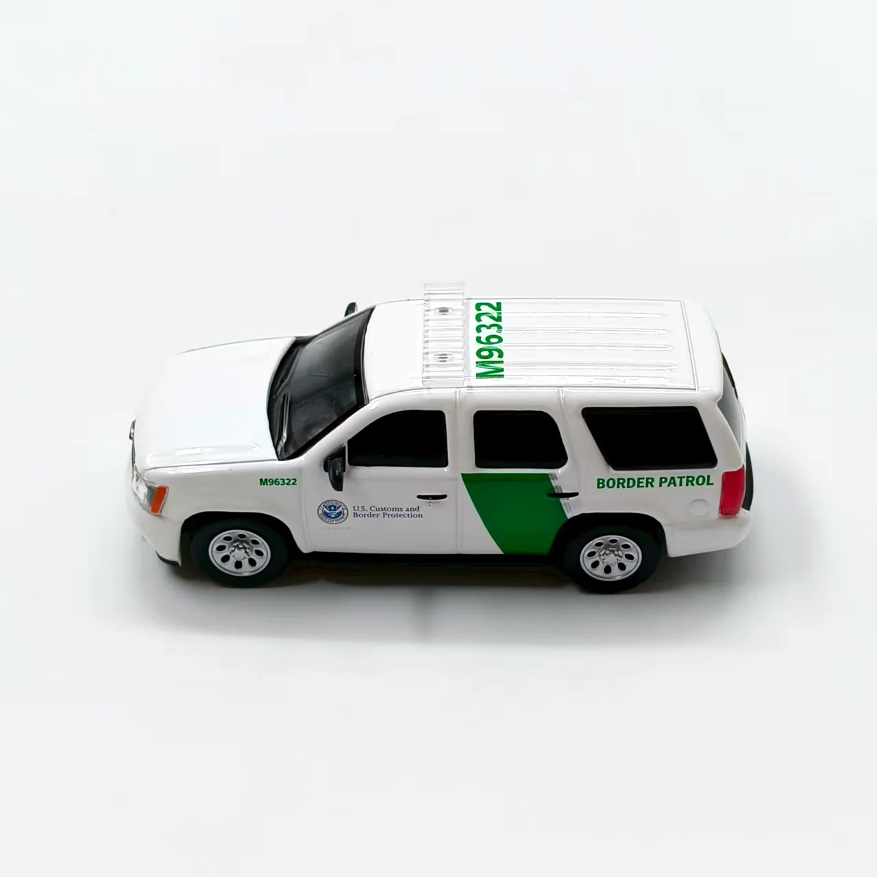 Modèle de voiture en alliage moulé sous pression, échelle 596 1:64, Chevrolet Ta River, patrouille de frontière américaine, jouet de collection, cadeau, affichage Souvenir, ornement