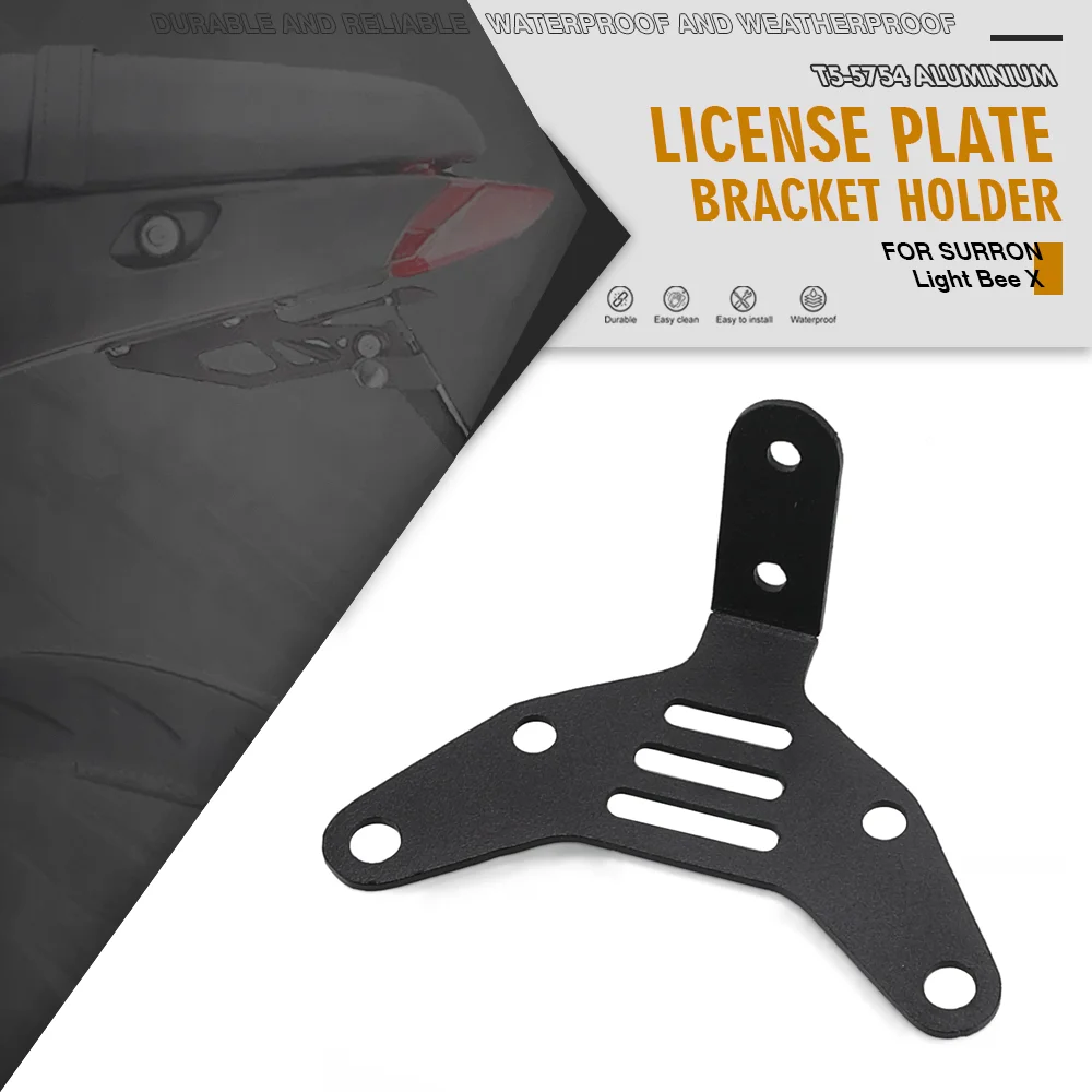 

FOR SUR-RON Light Bee X SURRON Light Bee X License Plate Bracket Plate Relocation Bracket Fender Eliminator Kit CNC Accessories