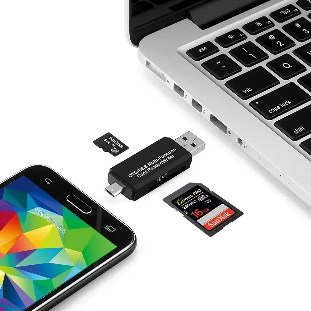 Nworld высокоскоростной USB 2.0 флэш-накопитель OTG адаптер для чтения карт универсальный OTG TF/SD E Reader для аксессуаров для ноутбуков с Micro sd