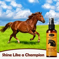 KJM Horse Mane Tail Detangling Spray Mild Natural Botanical Extract Quick Smooth Soft Shiny Non Greasy Equine Daily Groom Spray 4