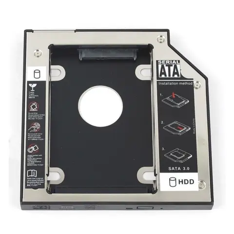 New SATA 2nd Hard Drive Adapter HDD Caddy For HP Elitebook 8460p 8460W 8470P 8470W 8560p 8570p 8760p