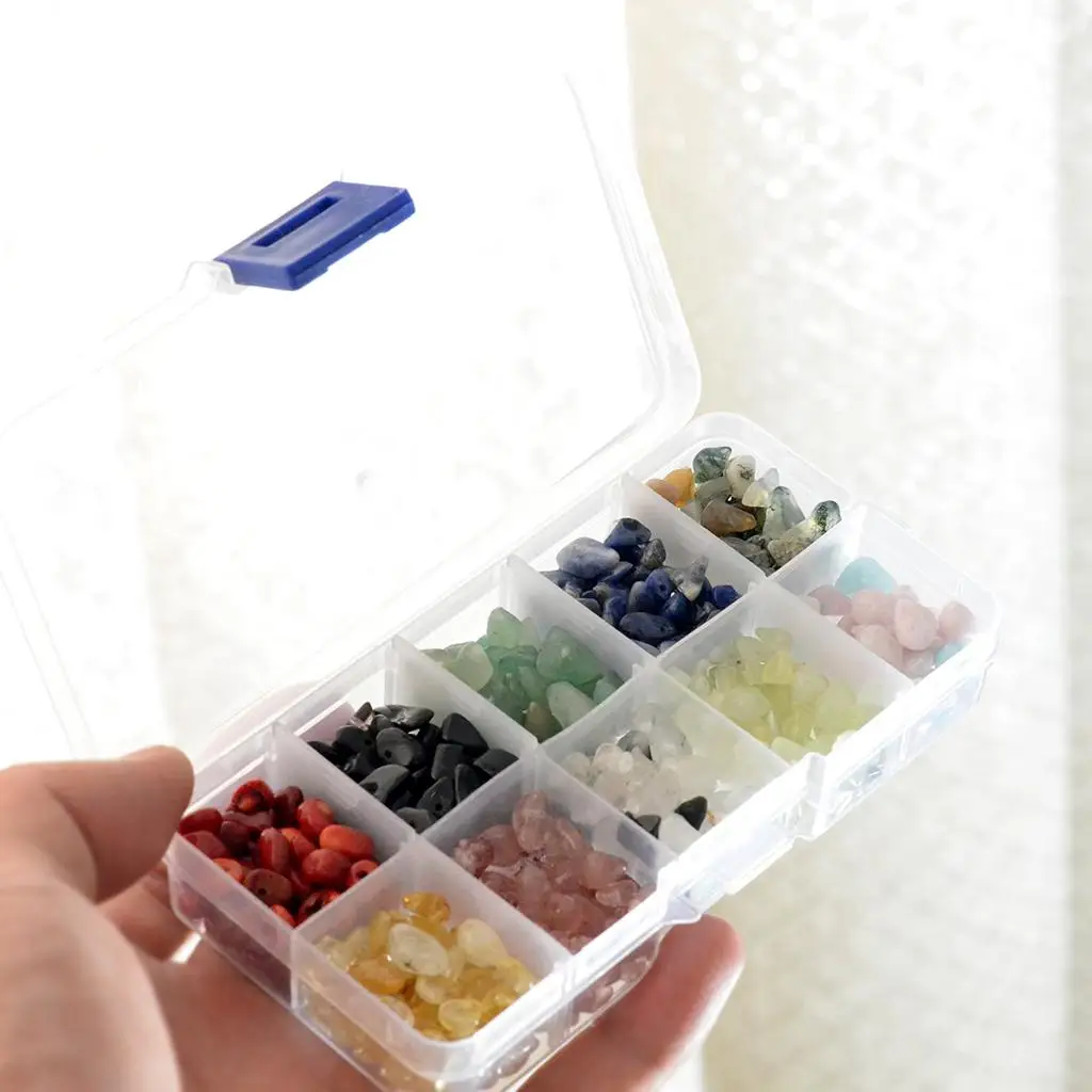 

10Color Gemstone Chips Beads Jewellery Making Beads DIY Findings Crafts