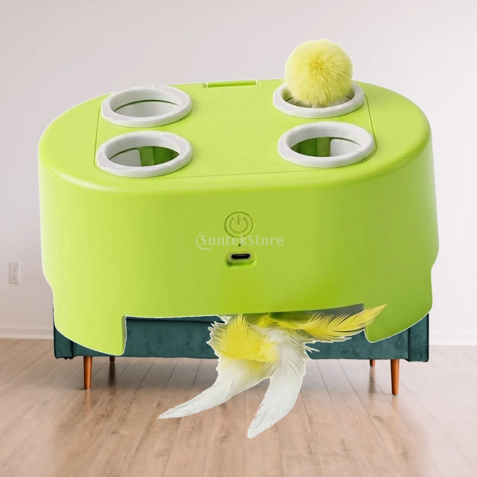 Interactive Cat Toy Gifts Quiet Operations Replace Three Adjustable Speed Sturdy Chew Resistant Cat Teaser Accessories Amusement