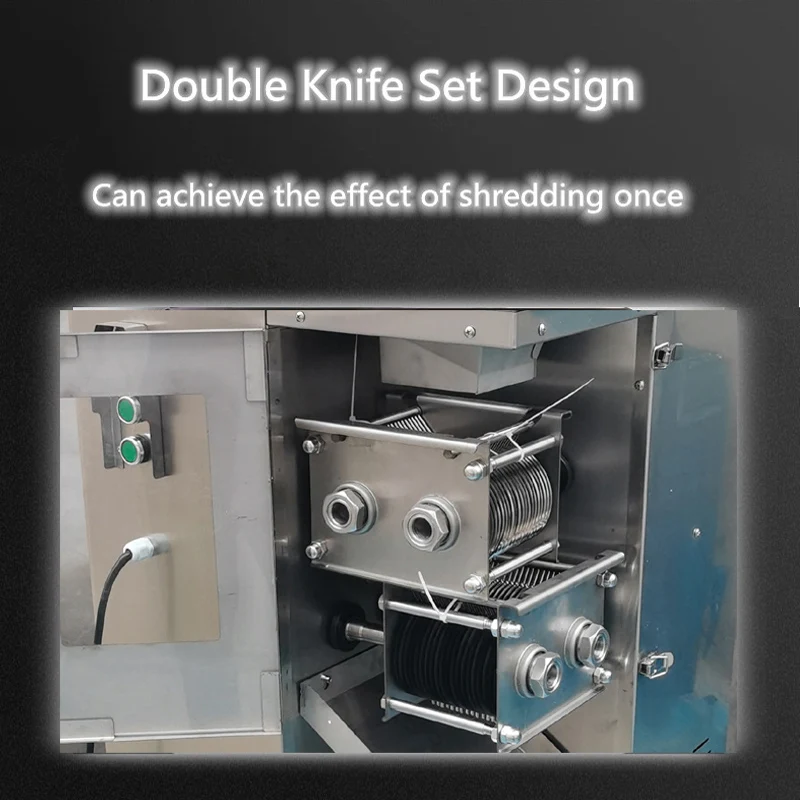 قطاعة اللحوم من الفولاذ المقاوم للصدأ لقطع لحم الخنزير ولحم البقر والدجاج إلى شرائح وقطع مكعبات ماكينة اللحوم المقطوعة الكهربائية