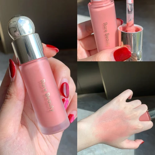 Imagen 2 del producto Rubor Líquido Rare Beauty, Tono Soft Pinch, Lápiz Labial con Pigmentos Intensos, Ligero, de Larga Duración, al Estilo de las Celebridades