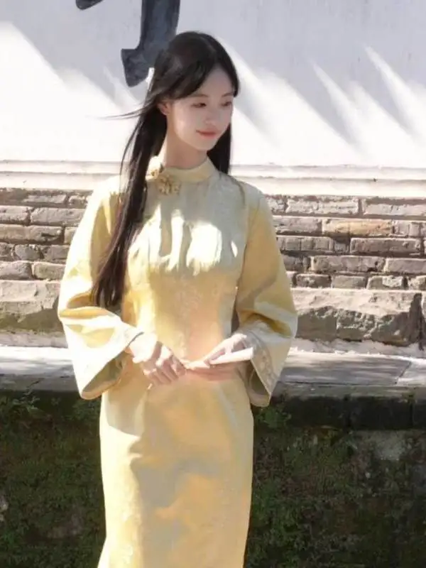 

Новая китайская модная коллекция: улучшенная модель Dr Gentle Wind, очень красивая длинная юбка из зимнего хлопка.