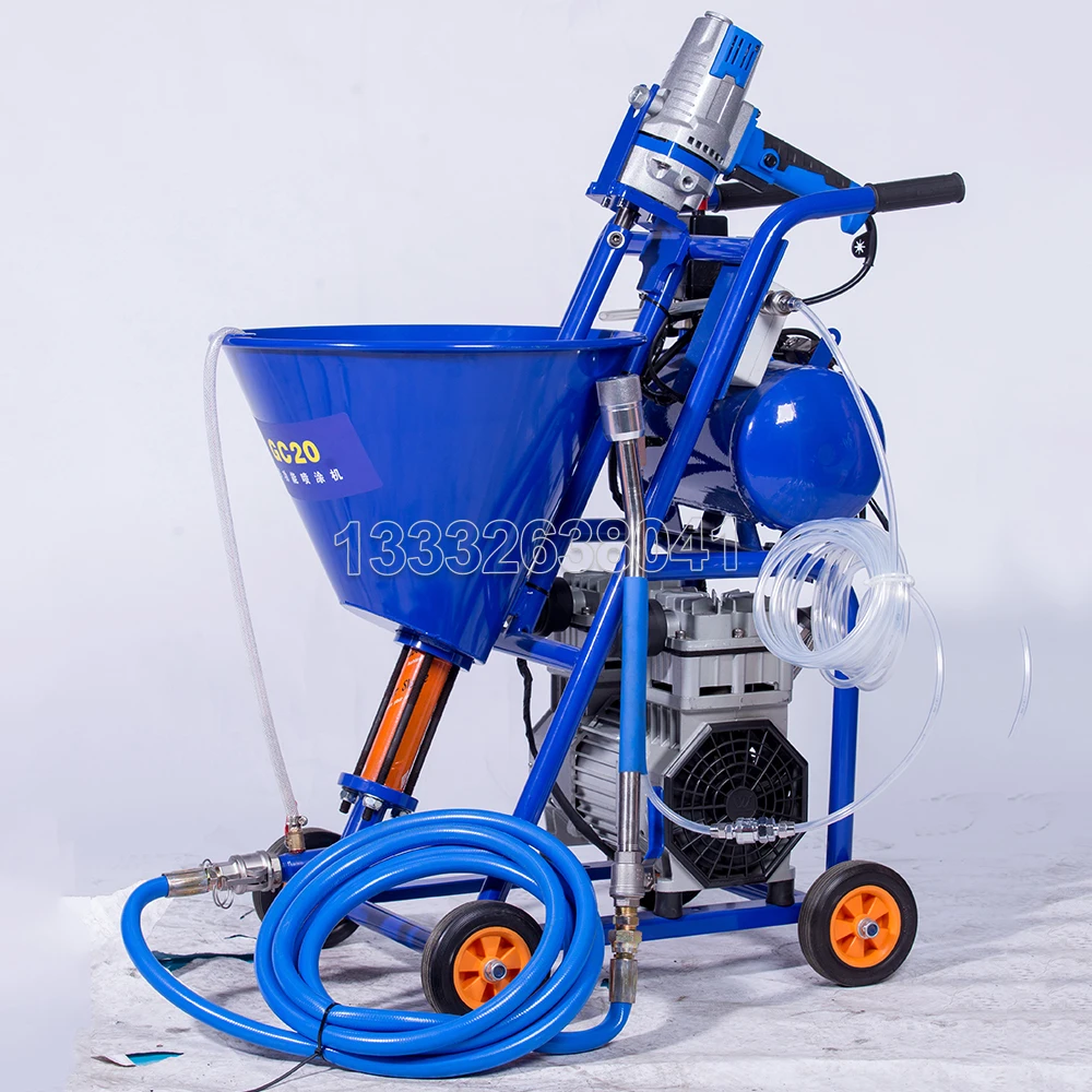 10L Concrete Cement Grouting Sprayer Machine Cement Spraying Machine for Wall Plastering 220V Home Use Pneumatic Sprayer