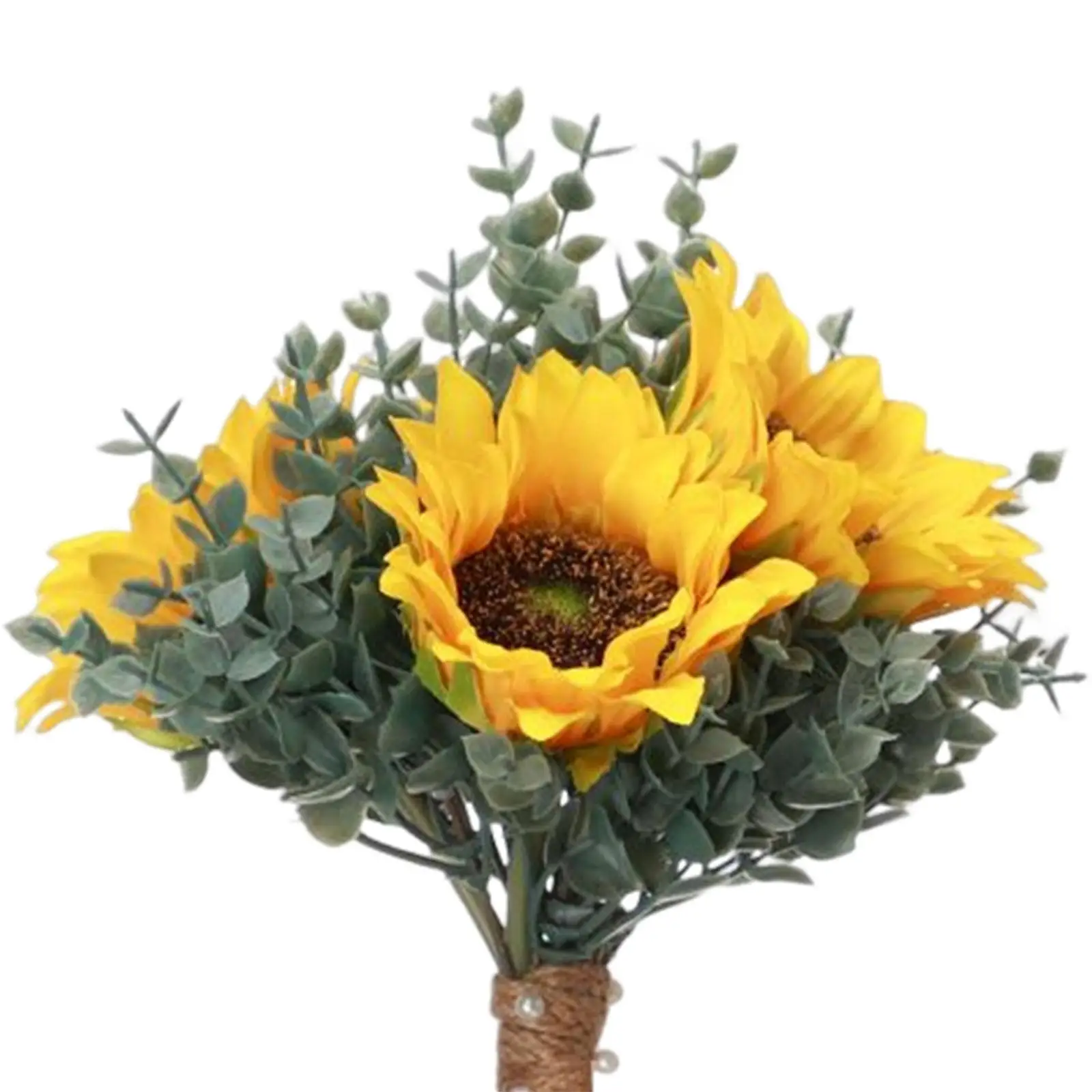 Heimdekoration Brautstrauß Sonnenblume für Brautsträuße Braut mit Blumen mit Sonnenblume