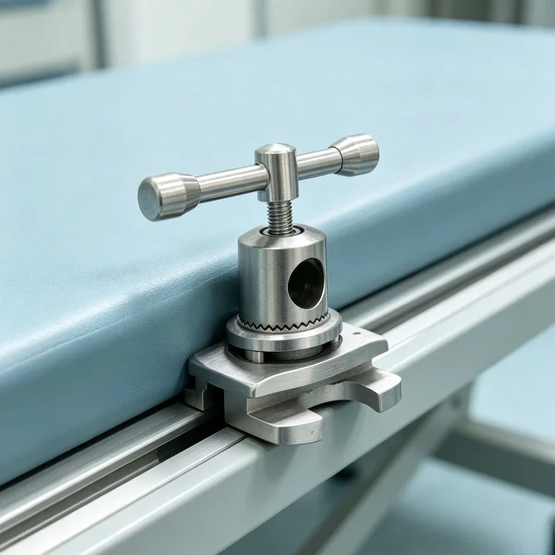 Operating Table Slide Clamp Universal Buckle Holder, 20mm Hole Fixing Device for Surgical Table Accessory Installation