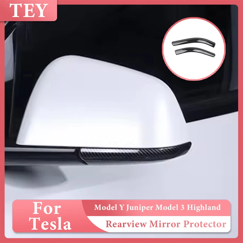 

Для Tesla Model Y Juniper 2025 Защитная полоса для предотвращения столкновений, отделка модели 3, аксессуары для защиты зеркала заднего вида Highland