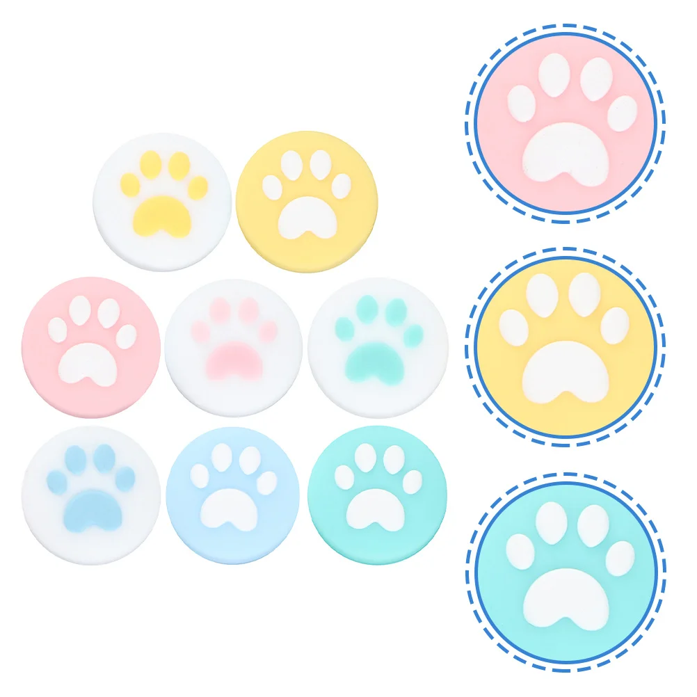 

8Pcs Joystick Thumb Grip Caps Soft Silicone Material Wear Resistant Control Enhancer for Gaming Controller Compact Portable