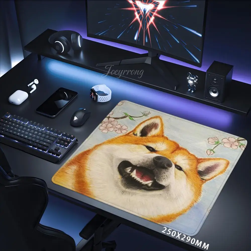 

shiba inu Mouse Pad Small Mouse Pad Desk Pad Desktop Computer Keyboard Wireless Mouse Boy Girl Gift for Play games