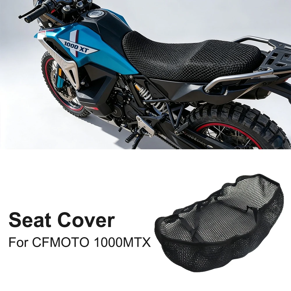 For CFMOTO 1000 MTX 800MT-X 1000MT-X Motorcycle Seat Cover 3D Mesh Cushion Non-Slip Breathable Heat Insulation Protect Cushion
