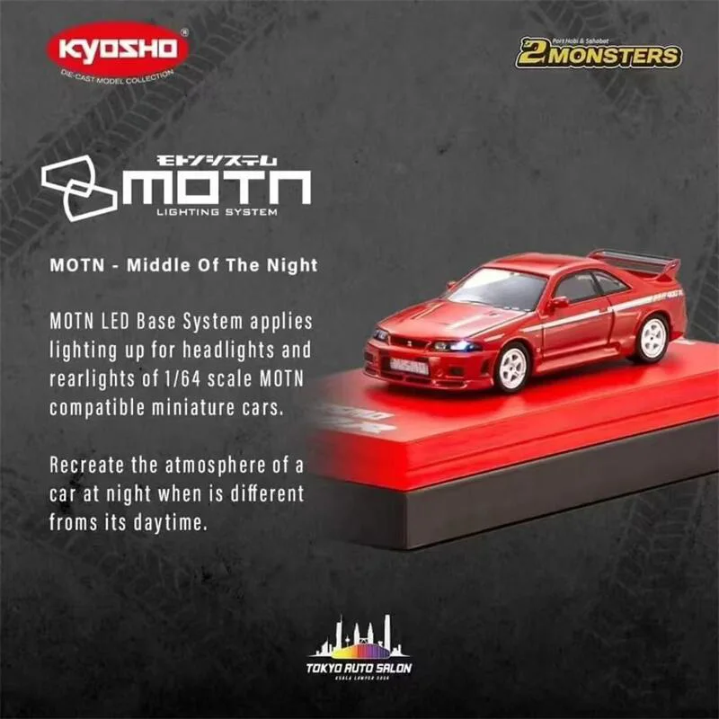 [PreSale] Kyosho 1:64 Nismo 400R [R33] Tokyo Motor Show KL 2024 MOTN LED red Diecast Model Car