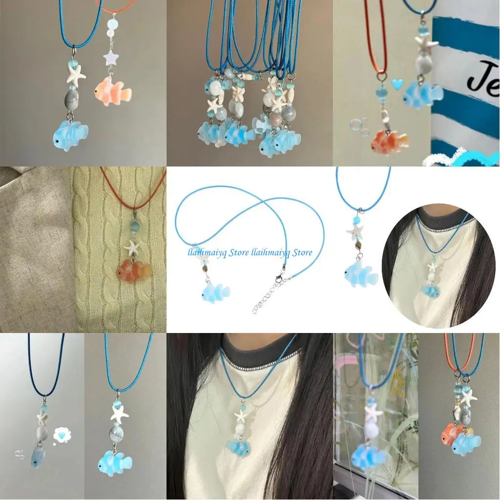 573b-Ожерелье-из-бисера-с-подвеской-в-​​виде-рыбы-клоуна-Модное-ожерелье-подвеска-с-подвеской-в-​​виде-рыбы-клоуна-из-бисера