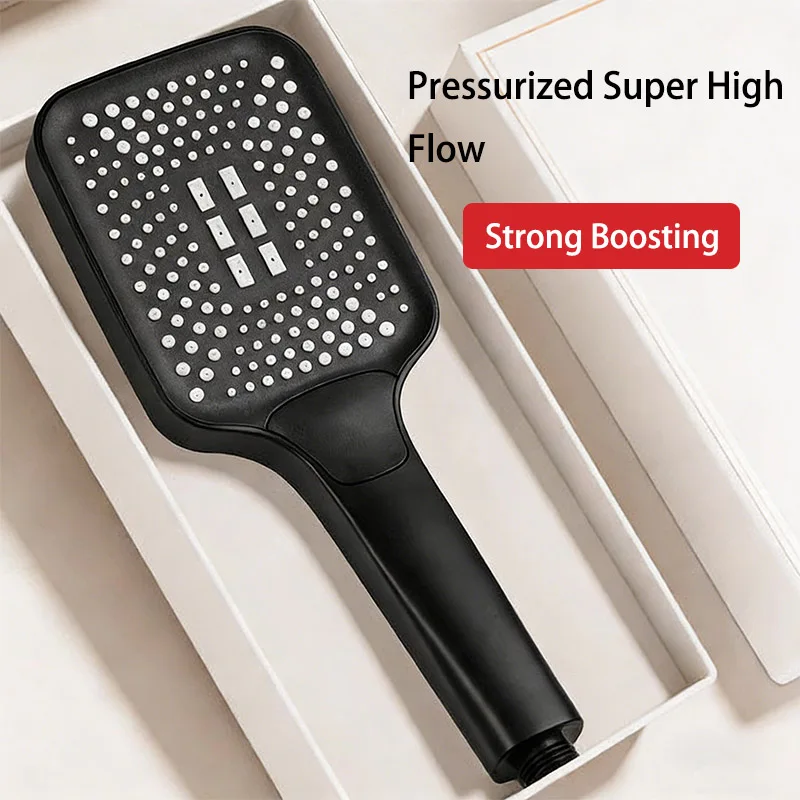 Pressurized Adjustable Square Shower Head Large Outlet Water Heater Household Bath Pressurized Rain Shower Head Set