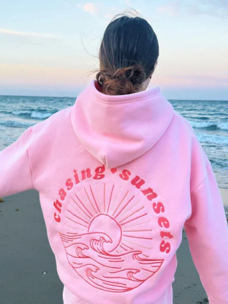 Hip Hop Fashion Print Hoodies Women Autumn Winter Pullover Tops Hooded Sweatshirts Streetwear Casual Female Loose Clothes