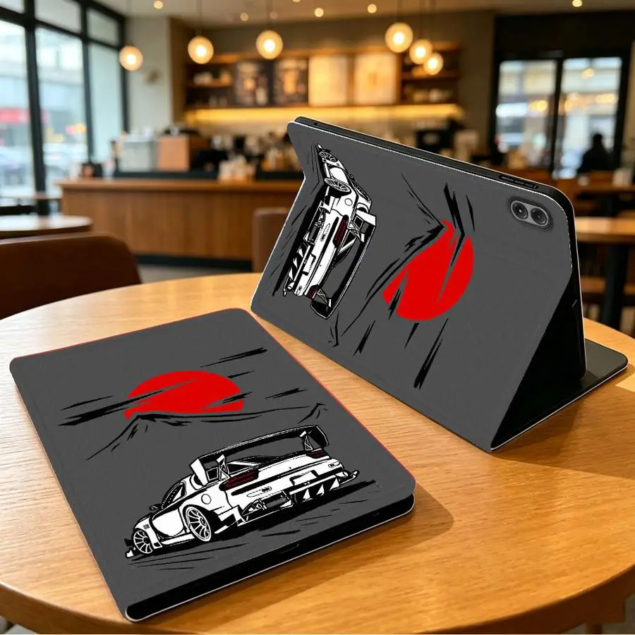 With Pencil Holder Case for Xiaomi Pad 5 6 7 8 Pro Redmi Pad SE K Pad 8.8 9.7 12.4 Inch Pad 6s Pro 7 Ultra JDM Sports Car