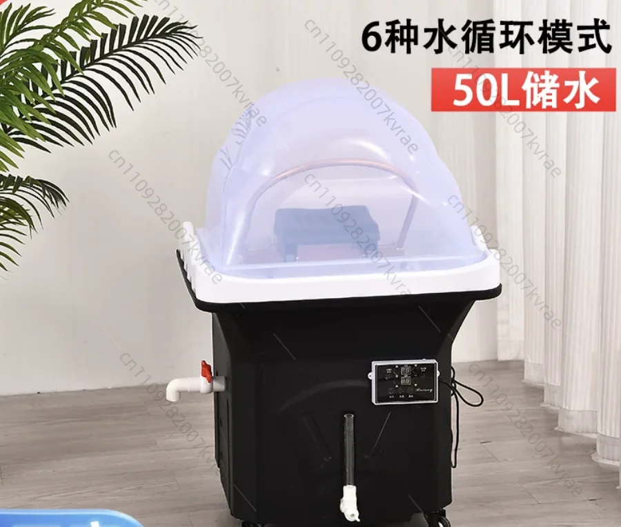 Hair treatment shampoo bed with fumigation water circulation beauty salon flush bed barber shop massage