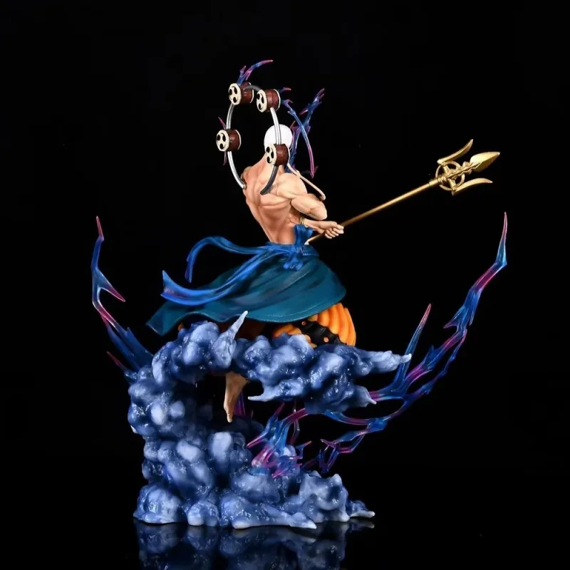 33 cm Neue EIN STÜCK Anime Figur Enel Peripherie PVC Modell Szene Statue Desktop Dekoration Ornamente Kinder Geburtstag Geschenke Spielzeug