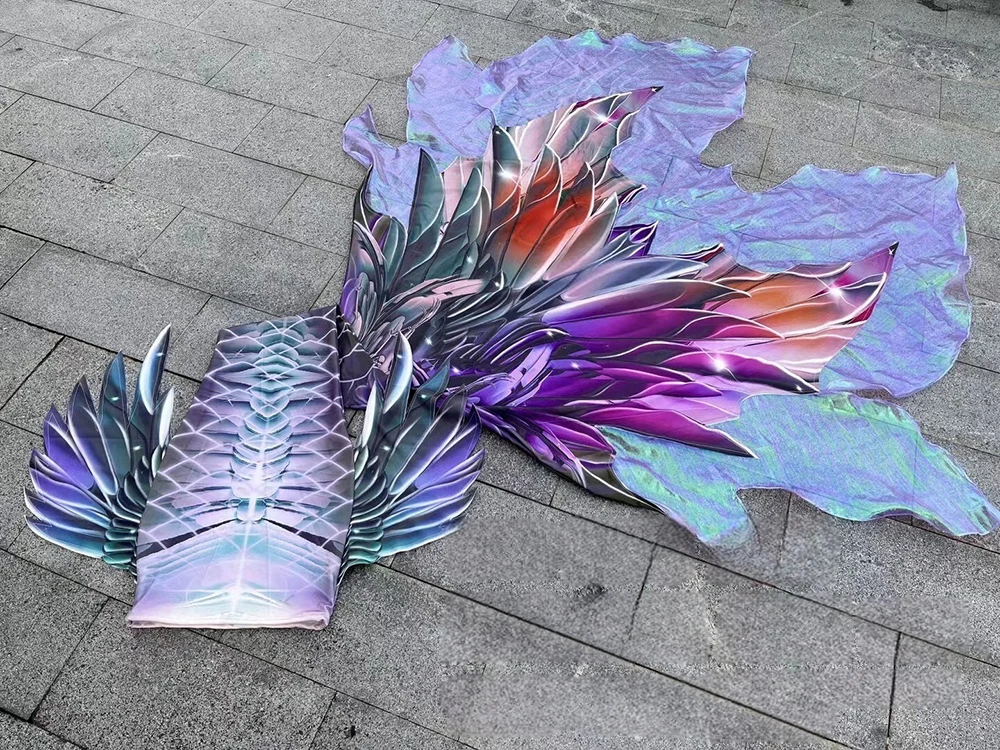 Original Mermaid Big Fish Tail Couple Style Aquarium Mermaid Diving Performance Swimsuit Customized Training Mermaid Tail view 6