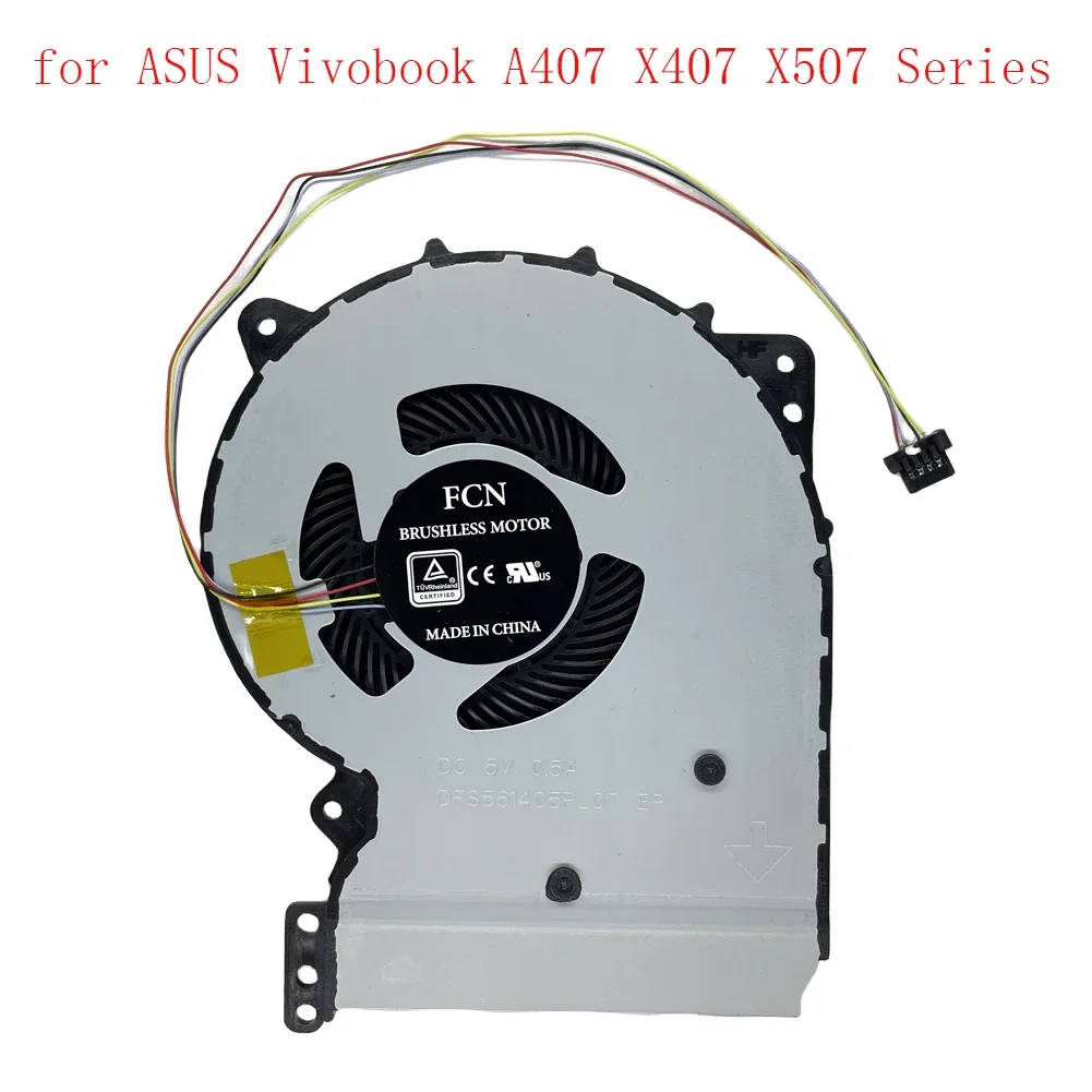 

Replacement New Laptop CPU Cooling Fan for ASUS Vivobook A407 X407 X407M X407U X507U X507UB X407UA X507UA Series Fan