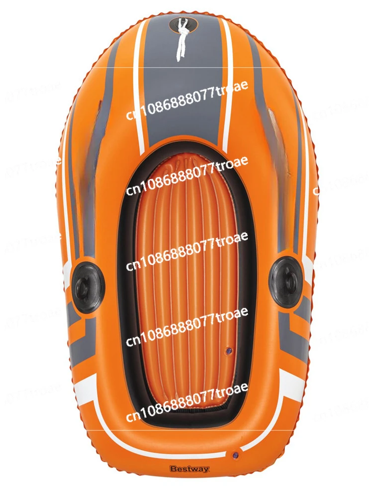 Single person double paddle inflatable kayak, outdoor folding swimming circle