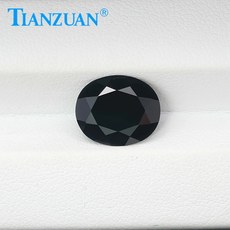 4.65ct Oval Shape Natural Spinel Black Color Brilliant Cut Loose Gem Stone with GRC Certificate