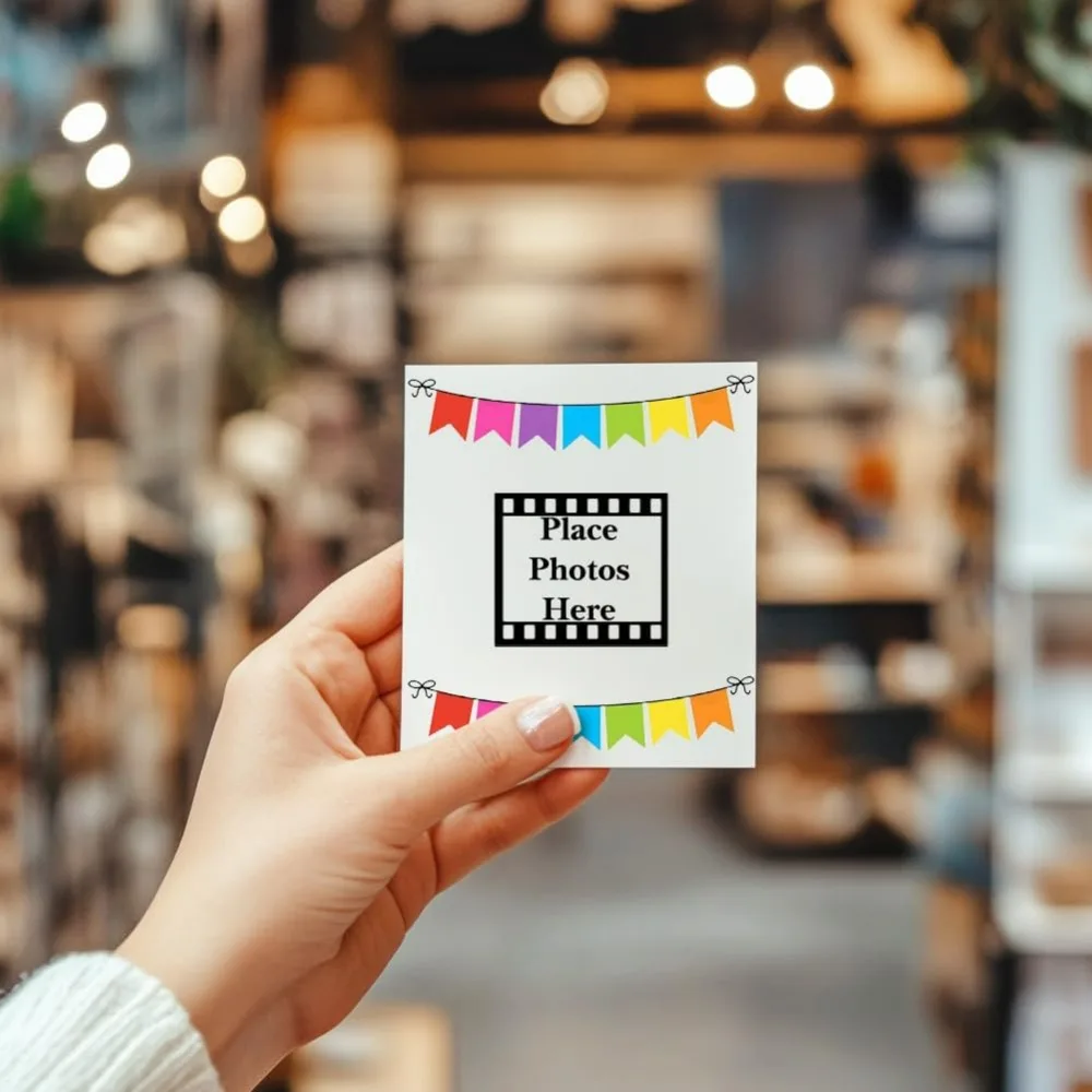 Place Photo Here Clear Stamp Arrow Silicone Camera Rubber Image Frame Transparent Picture Size Seal - view 5