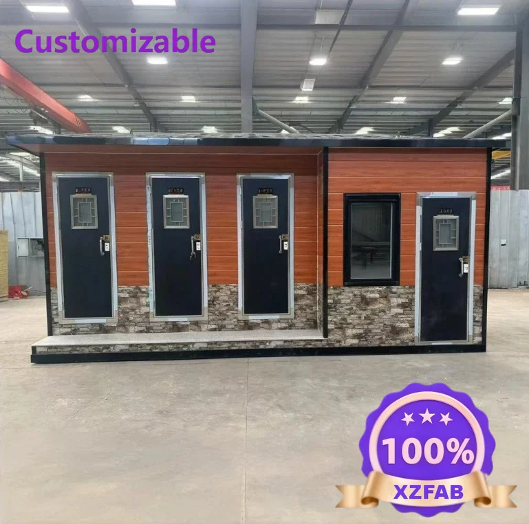 Factory Direct 2026 Portable Mobile Prefabricated Toilets for Sale Squat/Seat Design for Hotels and Outdoor Use Folding Containe