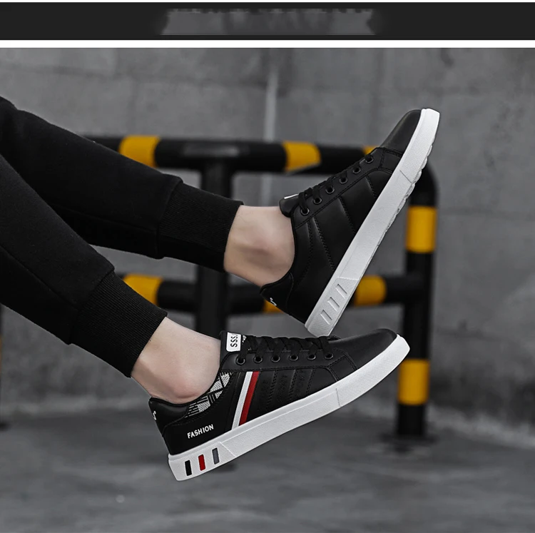 Herren-Herbst-Freizeitsneaker, Skate-Schuhe mit Streifendesign, Bieten Guten Komfort, Atmungsaktiv und Bequem – Detail 2