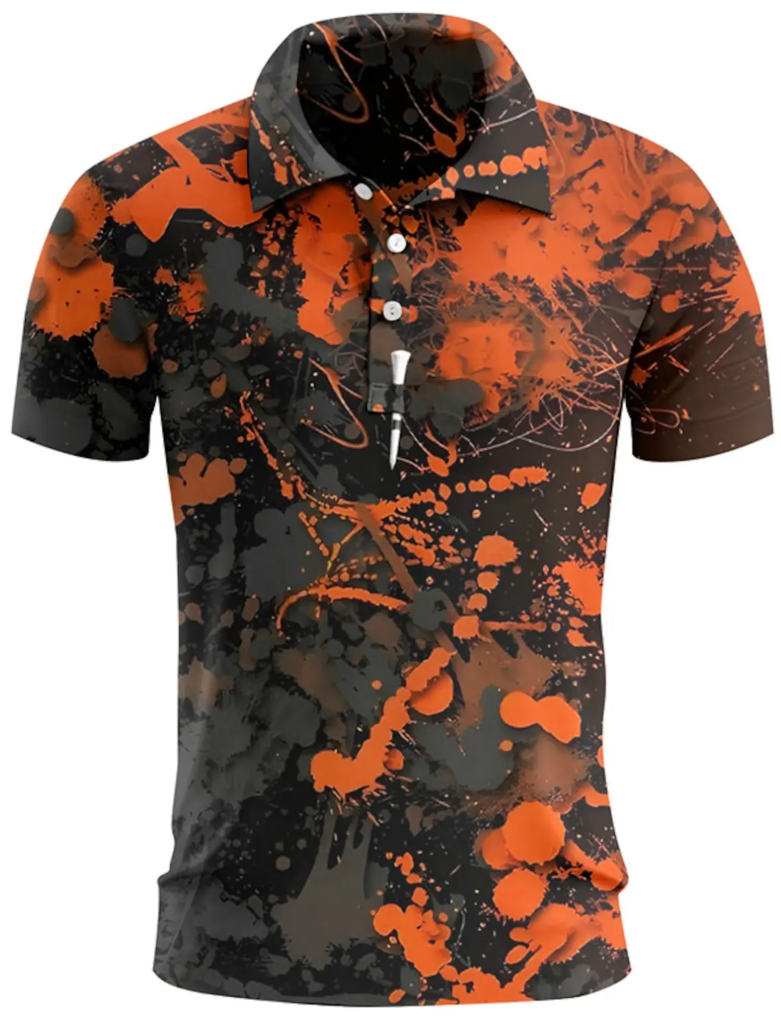 Polo de manga corta para hombre, camiseta de Golf con botones, transpirable, secado rápido, absorbe la humedad, ropa deportiva de tenis de verano