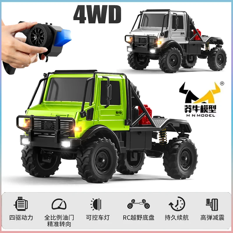 

Новый MN333 Unimog U4000 Радиоуправляемый автомобиль 1/18 Полная пропорция 4wd Автомобиль с дистанционным управлением Мощный внедорожник для альпинизма на открытом воздухе Подарки для мальчиков