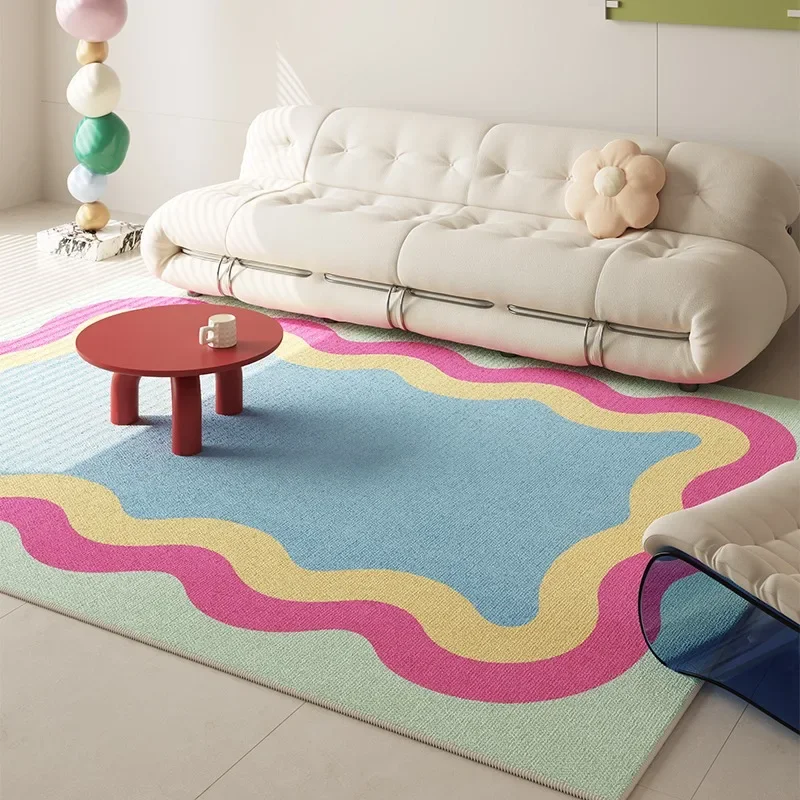 

Purple Dopamine Colorful Area Rug for Living Room & Girl's Bedroom Sofa Coffee Table Decorative Carpet