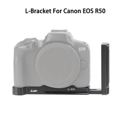 Foldable L-Bracket for Canon EOS R50 Tripod Kit Vlogging L Plate Holder Hand Grip Tripod QR Plate Photography Camera Accessories