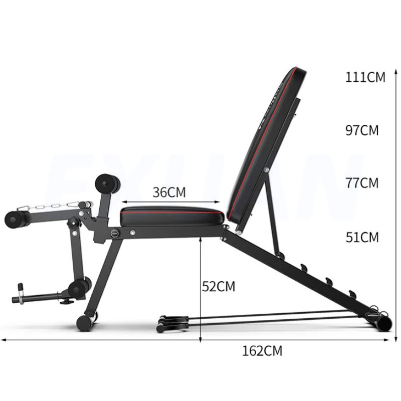 Dumbbell Bench Fitness Chair Multifunctional Supine Board Home Bench Press Weightlifting Equipment Muscle Bench Flat Bench Muscl