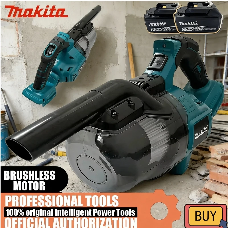 

Беспроводной электрический пылесос Makita для аккумуляторов 18/20В, портативный, с LED-подсветкой, для дома, промышленности и строительства