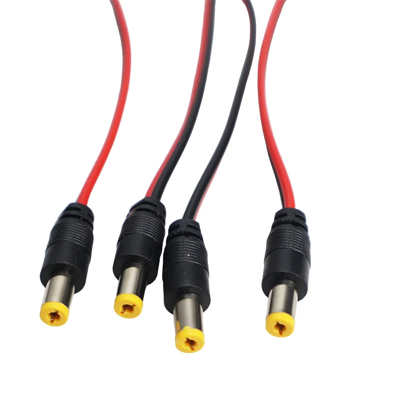 Neues 5er-Set 5,5x2,1mm 20CM Stecker-Buchse 12V DC Stromkabel für CCTV-Kamera Anschluss Verlängerungskabel 24V DC Draht – Detail 5