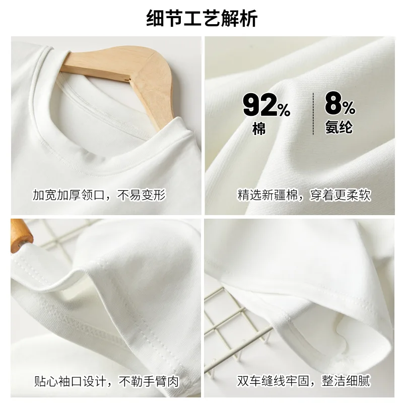 القطن الجولة الرقبة تي شيرتات قصيرة الاكمام المرأة الربيع والصيف عادية بسيطة بلايز المرأة Blusas Femininas تي شيرت فام
