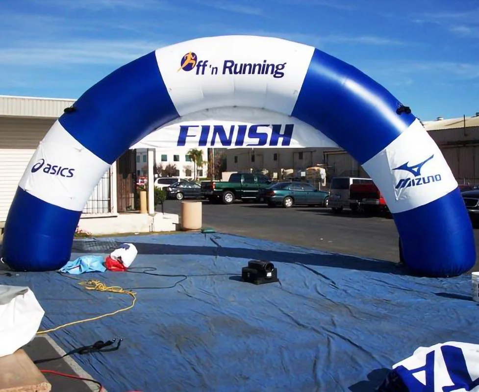 Outdoor Custom Advertising Air Sealed Finished Inflatable Start Arch For Water Event