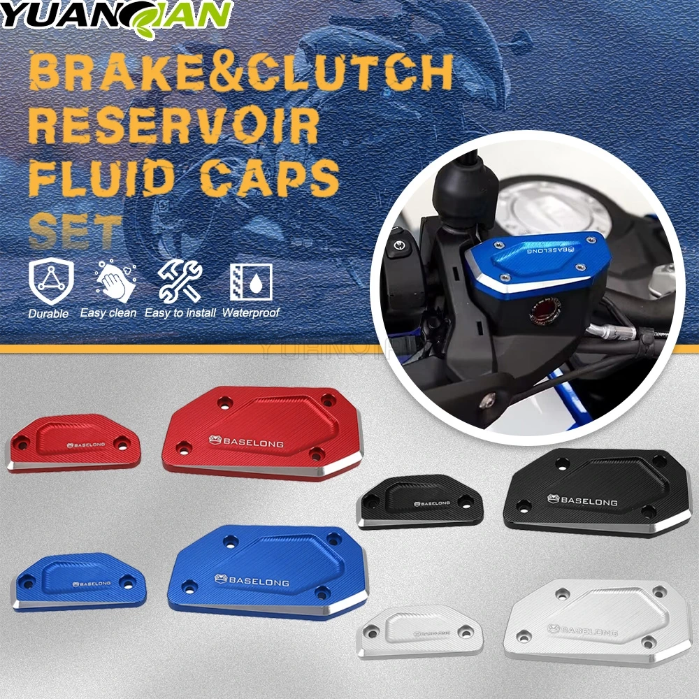 Juego de Tapas para Depósitos de Líquido de Frenos y Embrague Delanteros para Motocicleta BMW R1300GS Adventure/Trophy/TE 2023 2024 2025 R 1300 GS ADV GS1300