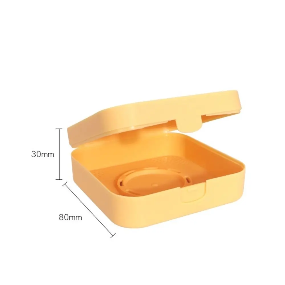 Mini scatola di immagazzinaggio portatile per soffio di cipria Scatola vuota traspirante per pori multipli Scatola per soffio di cipria grande antipolvere per uso domestico da viaggio